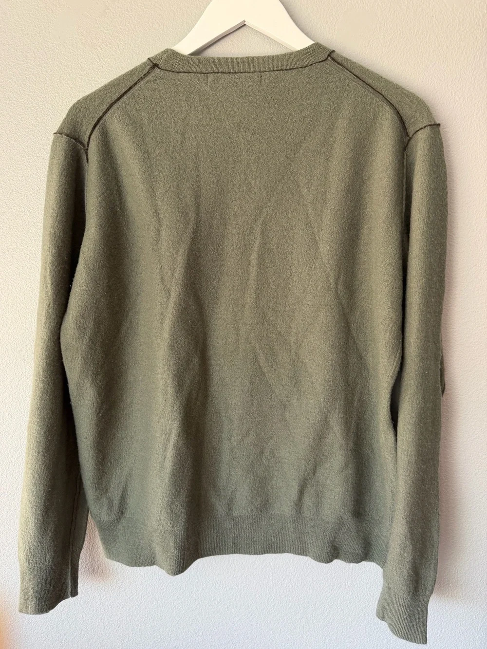 Smartwool sage green 100% merino wool long sleeve crewneck sweater Men’s sz L